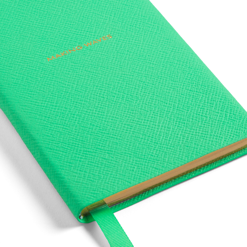 Smythson x Hunza G 'Making Waves' Chelsea Notebook in Panama